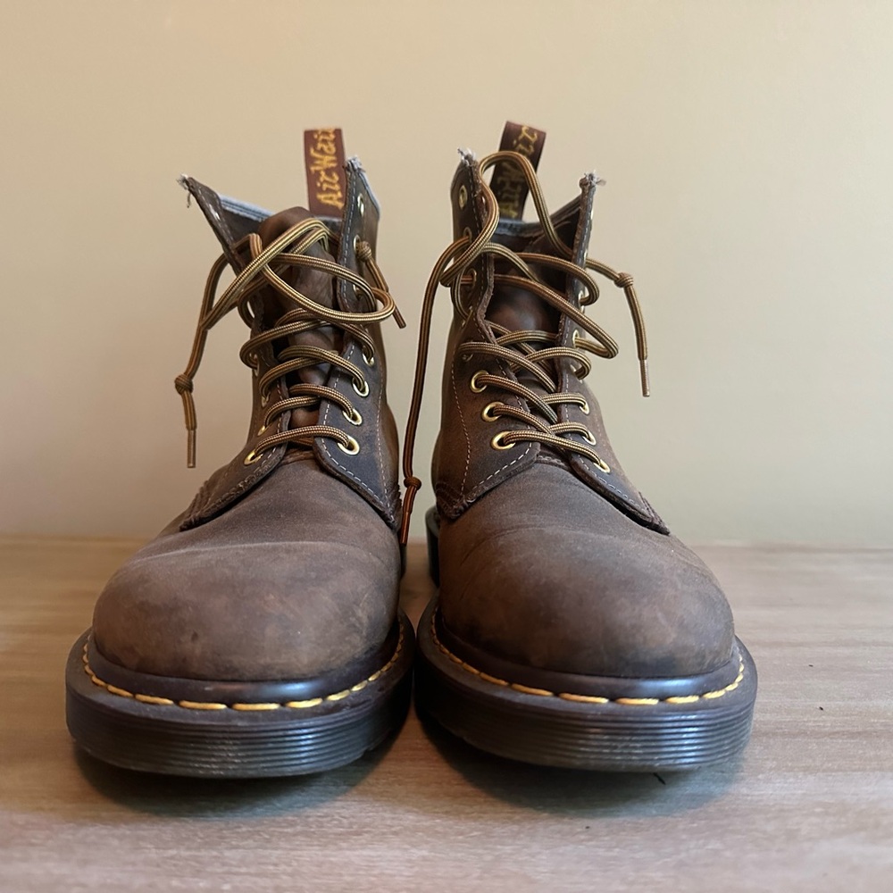 Dr. Martens Brown Leather Lace-up Boots Sz41